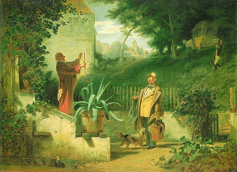 Die Jugendfreunde, Carl Spitzweg